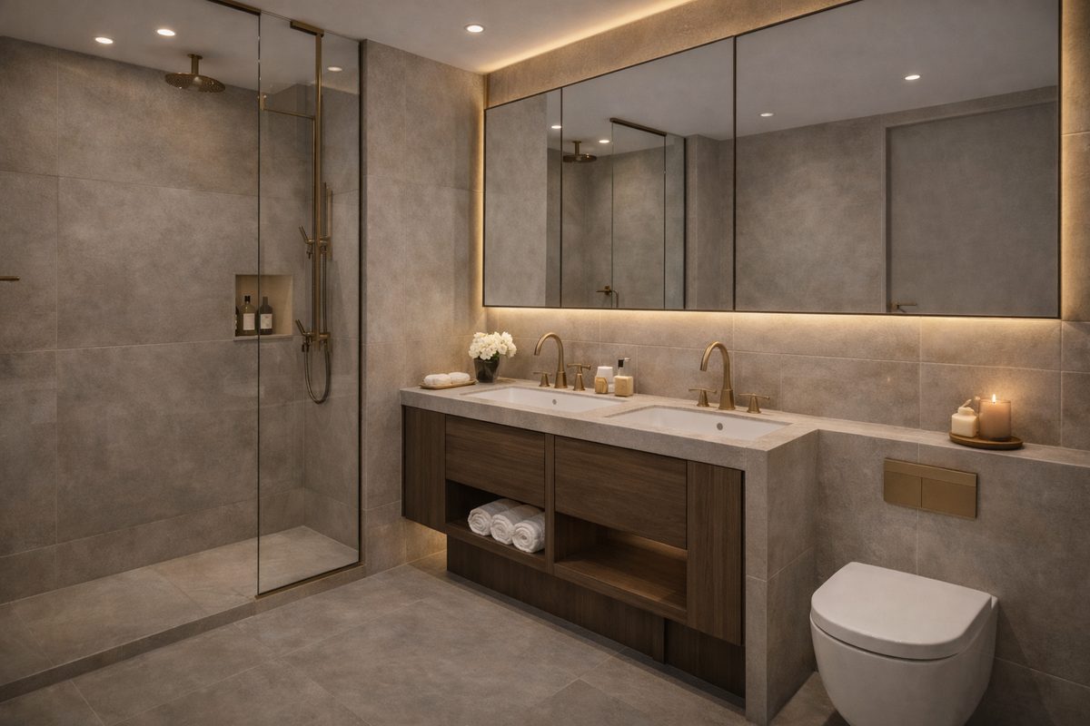 Show home bathroom interior design