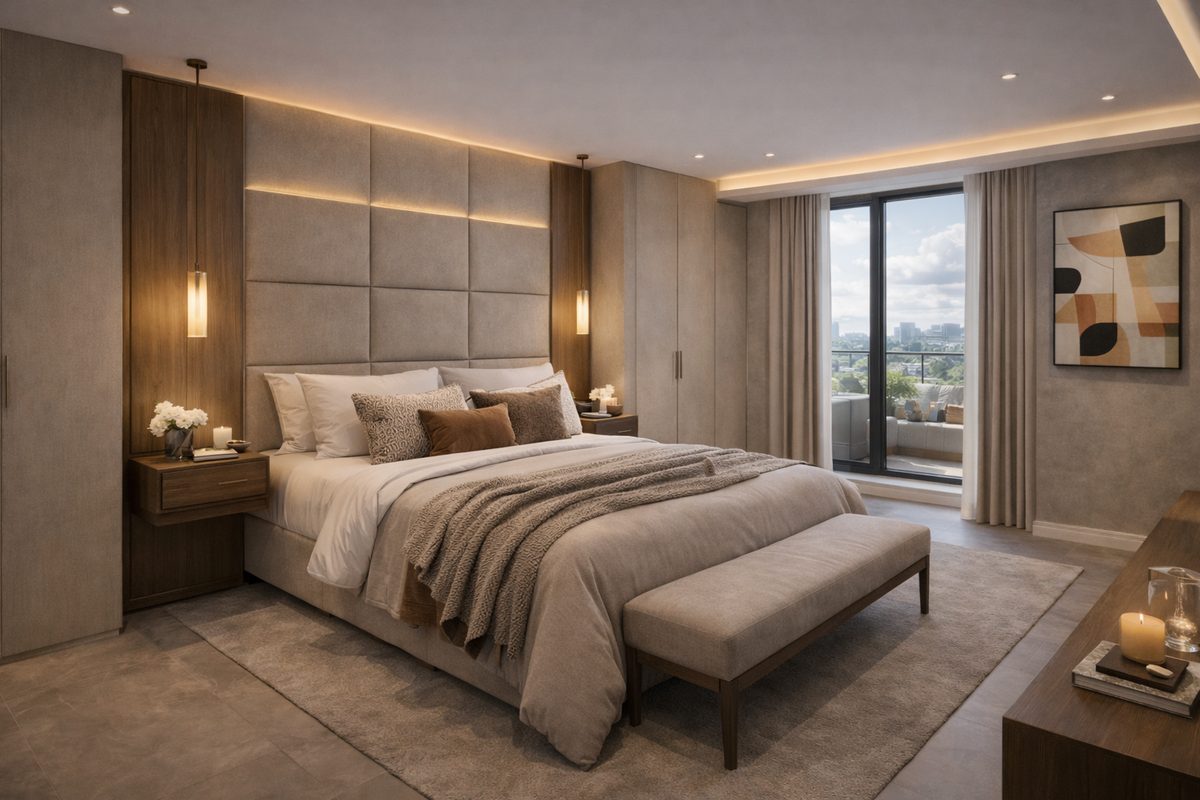 Show home master bedroom interior design